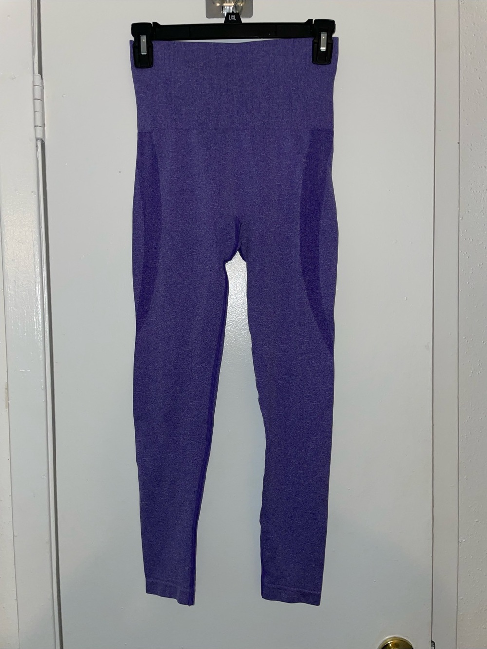Purple High-Waist Seamless Leggings